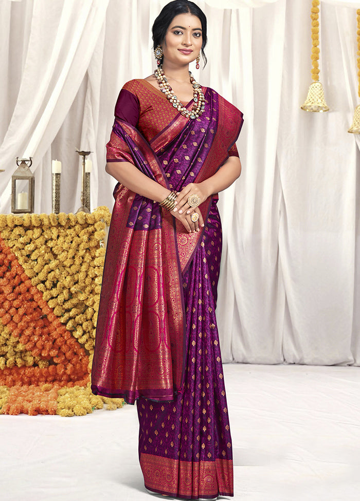 Multicolor Dupion Silk Saree With Blouse Piece