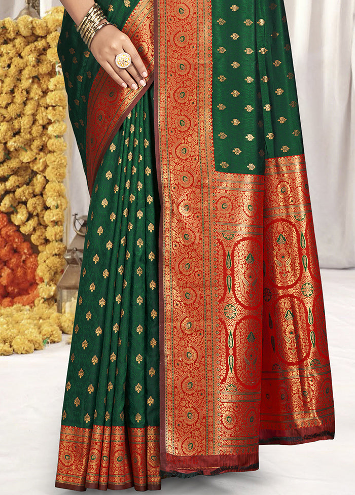 Multicolor Dupion Silk Saree With Blouse Piece