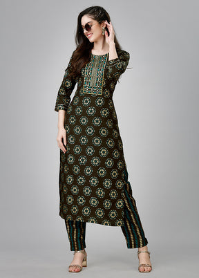 2 Pc Coffee Readymade Rayon Kurti Set