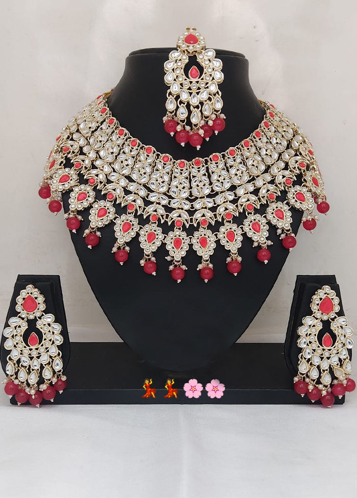 Red Alloy Jewellery Set