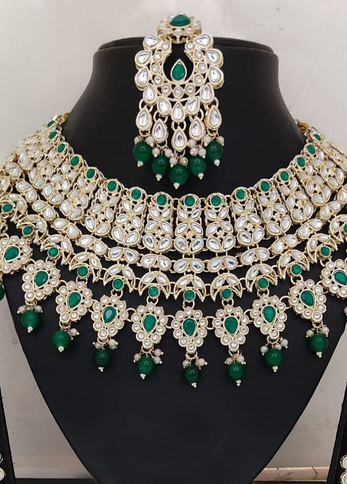 Green Alloy Jewellery Set