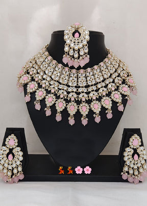 Light Pink Alloy Jewellery Set