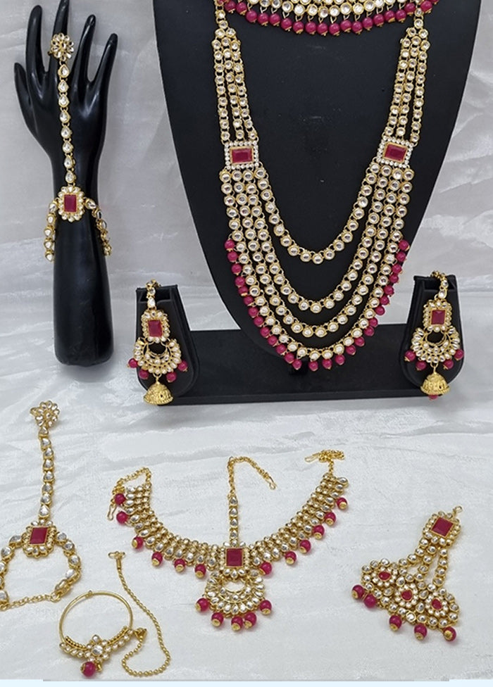 Red Alloy Jewellery Set