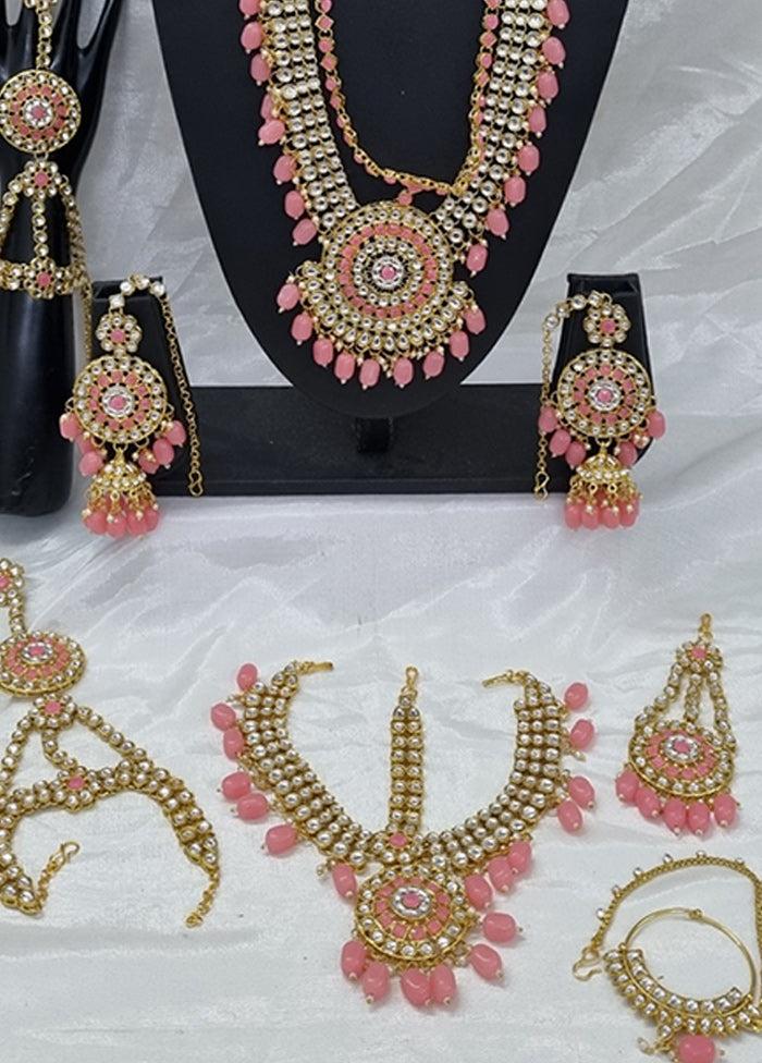 Light Pink Alloy Jewellery Set