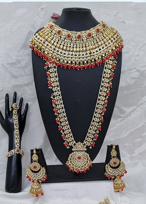 Red Alloy Jewellery Set