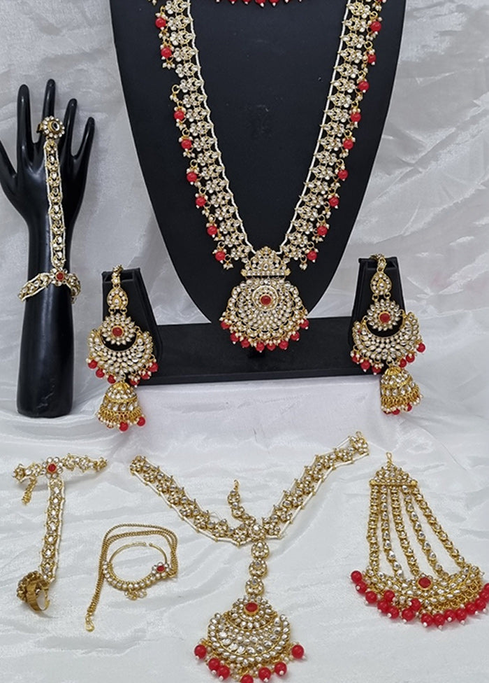 Red Alloy Jewellery Set