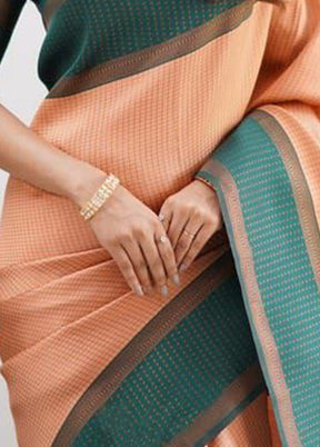 Multicolor Banarasi Silk Saree With Blouse Piece