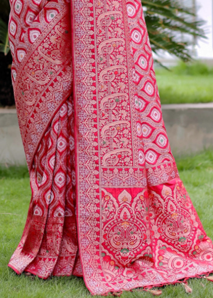 Rani Pure Silk Saree With Blouse Piece