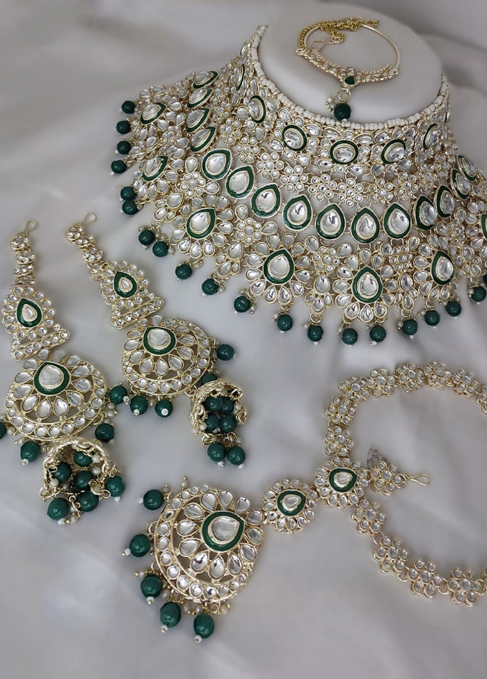 Green Alloy Jewellery Set