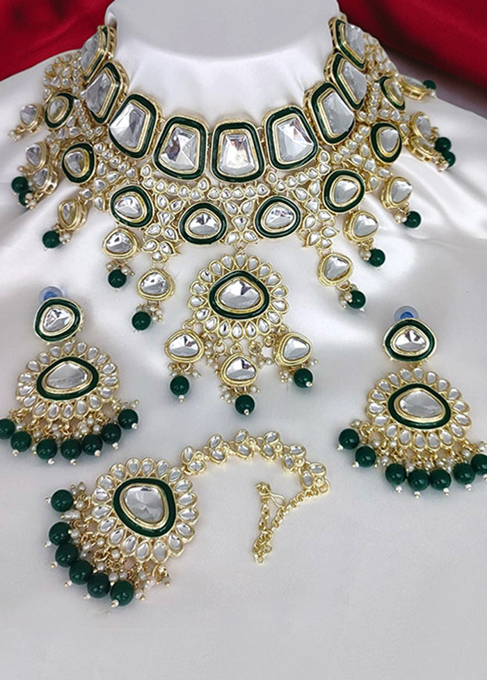 Green Alloy Jewellery Set