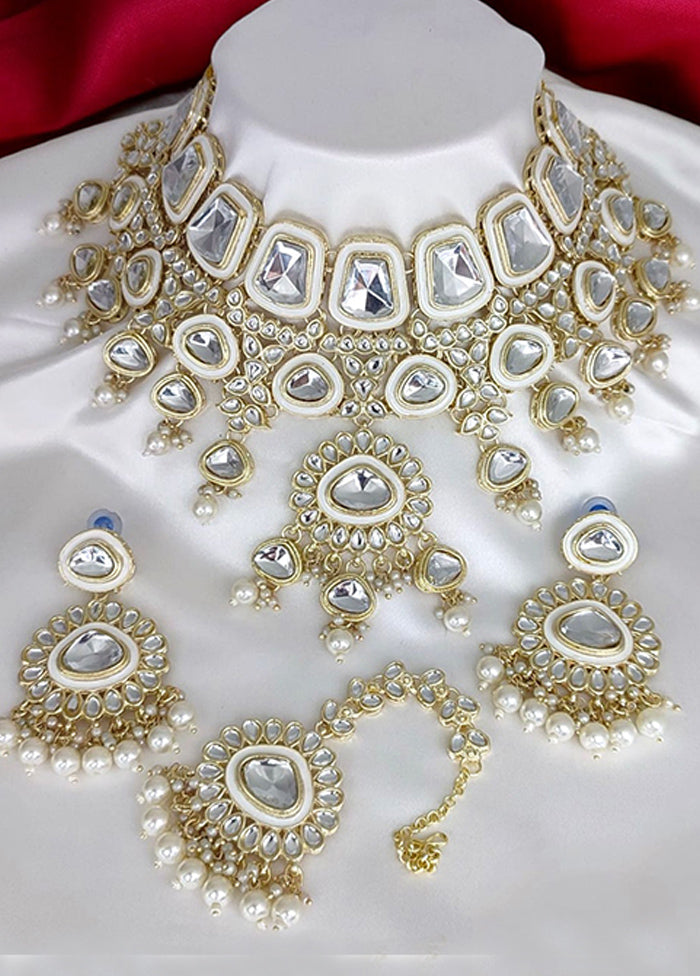 White Alloy Jewellery Set