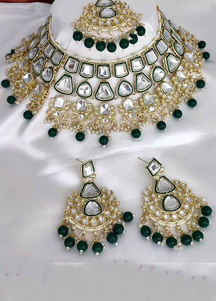 Green Alloy Jewellery Set