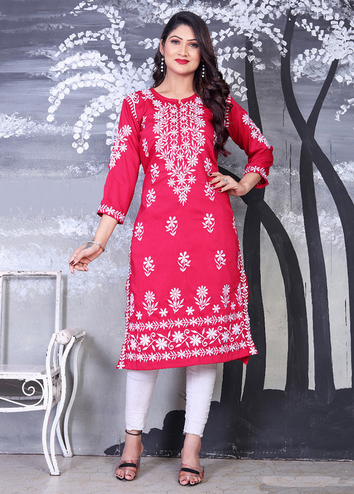 Pink Readymade Viscose Kurti