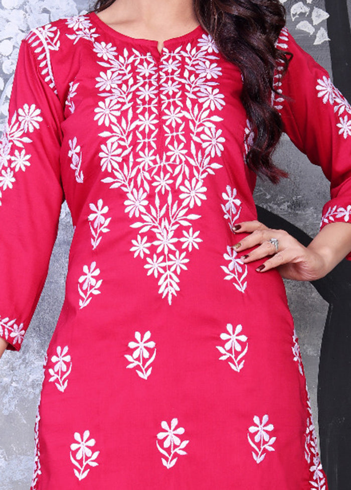 Pink Readymade Viscose Kurti