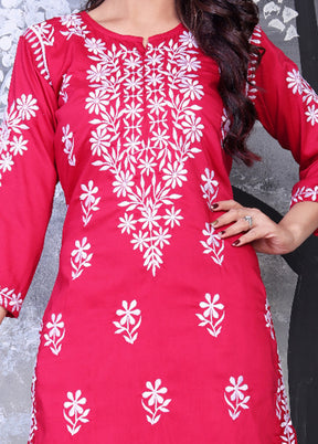 Pink Readymade Viscose Kurti