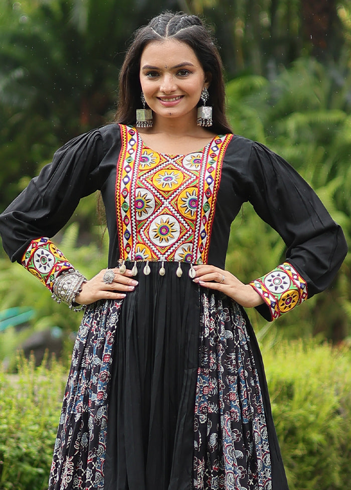 Multicolor Readymade Rayon Indian Dress