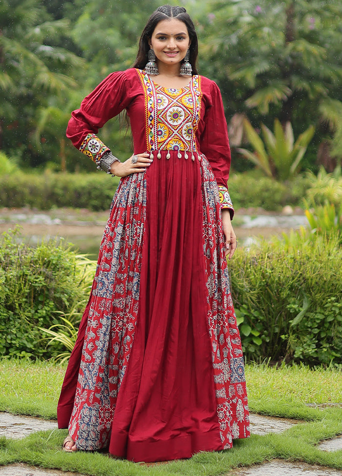 Multicolor Readymade Rayon Indian Dress