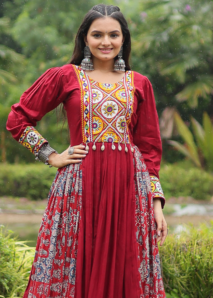 Multicolor Readymade Rayon Indian Dress