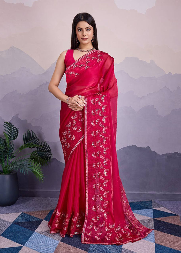 Rani Jimmy Choo Saree With Blouse Piece