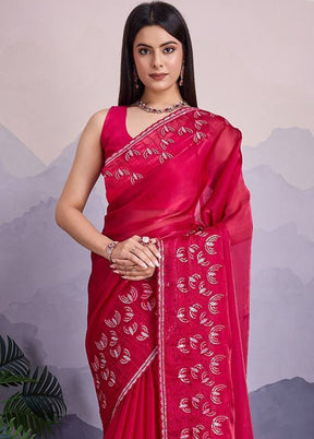 Rani Jimmy Choo Saree With Blouse Piece