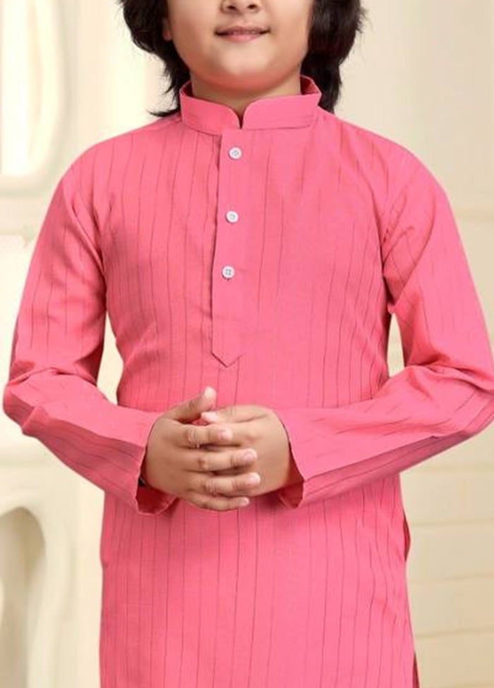 Pink Pure Cotton Kurta Pajama Set