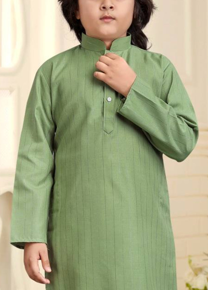 Sea Green Pure Cotton Kurta Pajama Set