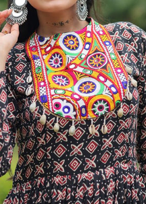 Multicolor Readymade Cotton Indian Dress