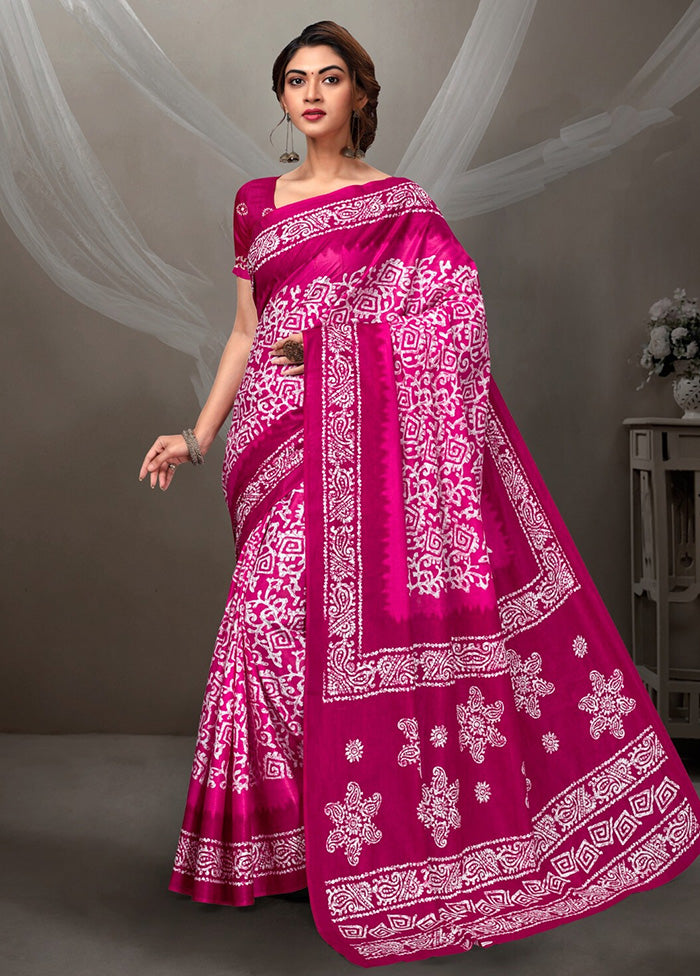 Multicolor Cotton Saree With Blouse Piece