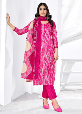 3 Pc Multicolor Pure Readymade Cotton Suit Set