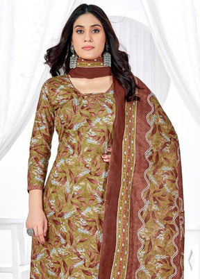 3 Pc Multicolor Pure Readymade Cotton Suit Set