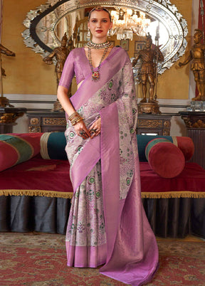 Multicolor Tussar Silk Saree With Blouse Piece