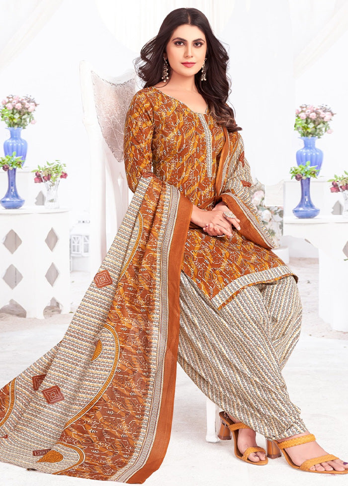 3 Pc Multicolor Pure Readymade Cotton Suit Set