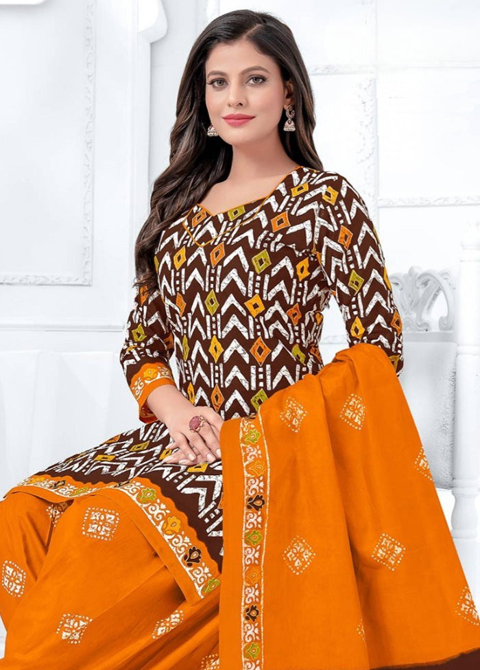 3 Pc Multicolor Pure Readymade Cotton Suit Set