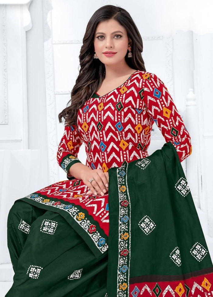 3 Pc Multicolor Pure Readymade Cotton Suit Set