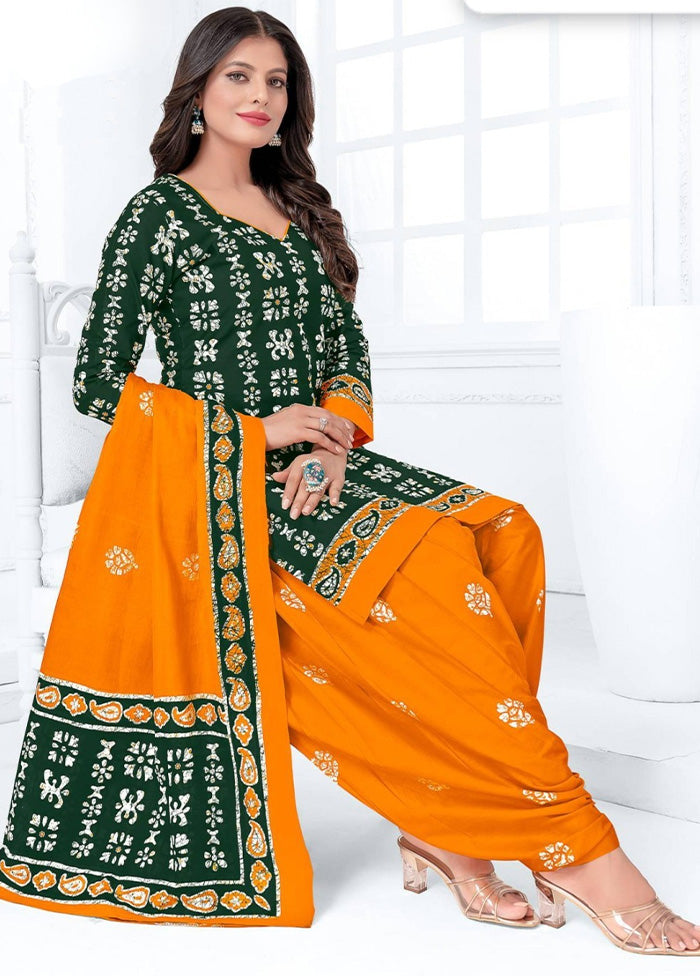 3 Pc Multicolor Pure Readymade Cotton Suit Set