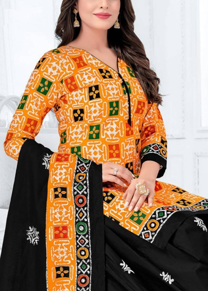 3 Pc Multicolor Pure Readymade Cotton Suit Set