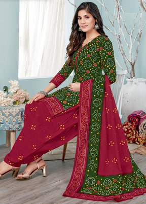 3 Pc Multicolor Pure Readymade Cotton Suit Set