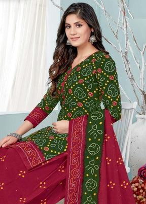 3 Pc Multicolor Pure Readymade Cotton Suit Set