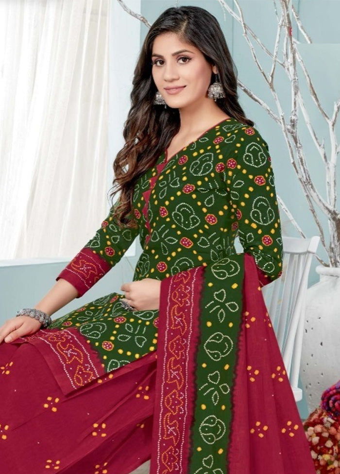 3 Pc Multicolor Pure Readymade Cotton Suit Set