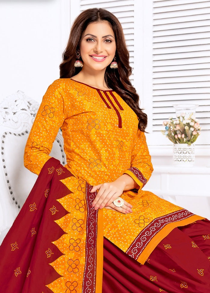 3 Pc Multicolor Pure Readymade Cotton Suit Set