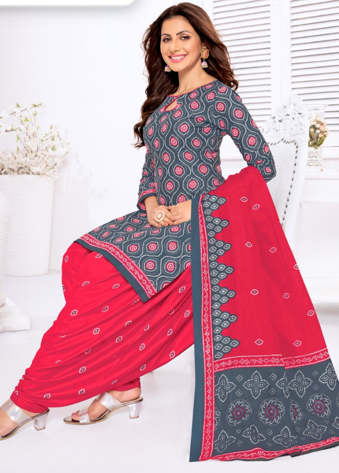 3 Pc Multicolor Pure Readymade Cotton Suit Set