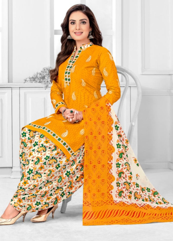 3 Pc Multicolor Pure Readymade Cotton Suit Set