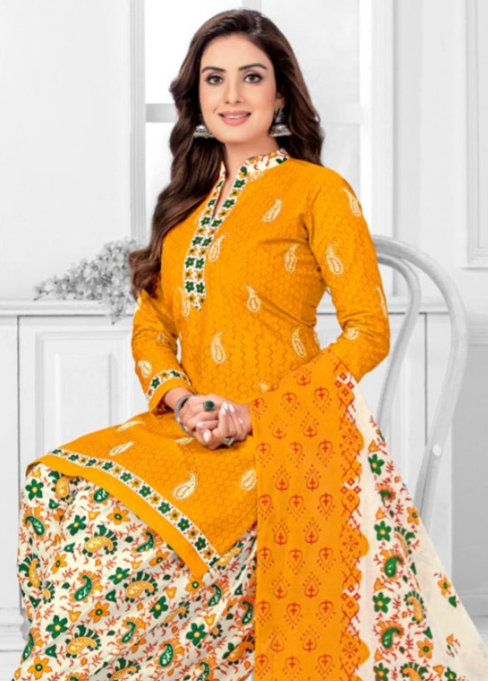 3 Pc Multicolor Pure Readymade Cotton Suit Set