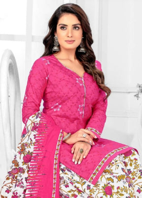 3 Pc Multicolor Pure Readymade Cotton Suit Set