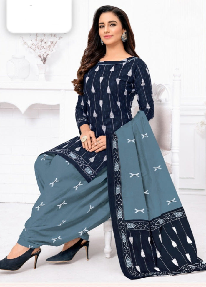 3 Pc Multicolor Pure Readymade Cotton Suit Set