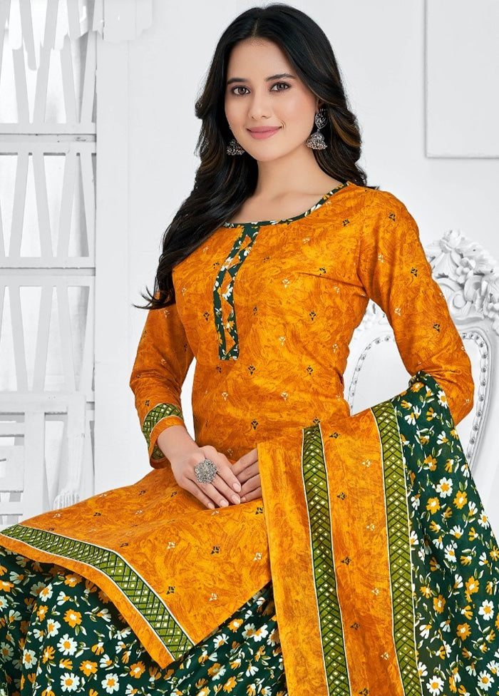 3 Pc Multicolor Pure Readymade Cotton Suit Set