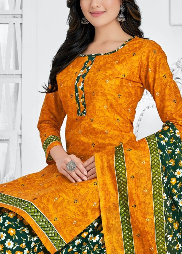 3 Pc Multicolor Pure Readymade Cotton Suit Set