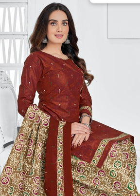 3 Pc Multicolor Pure Readymade Cotton Suit Set