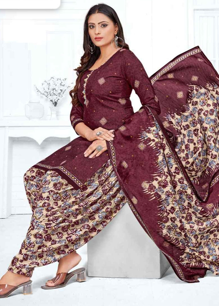 3 Pc Multicolor Readymade Cotton Suit Set