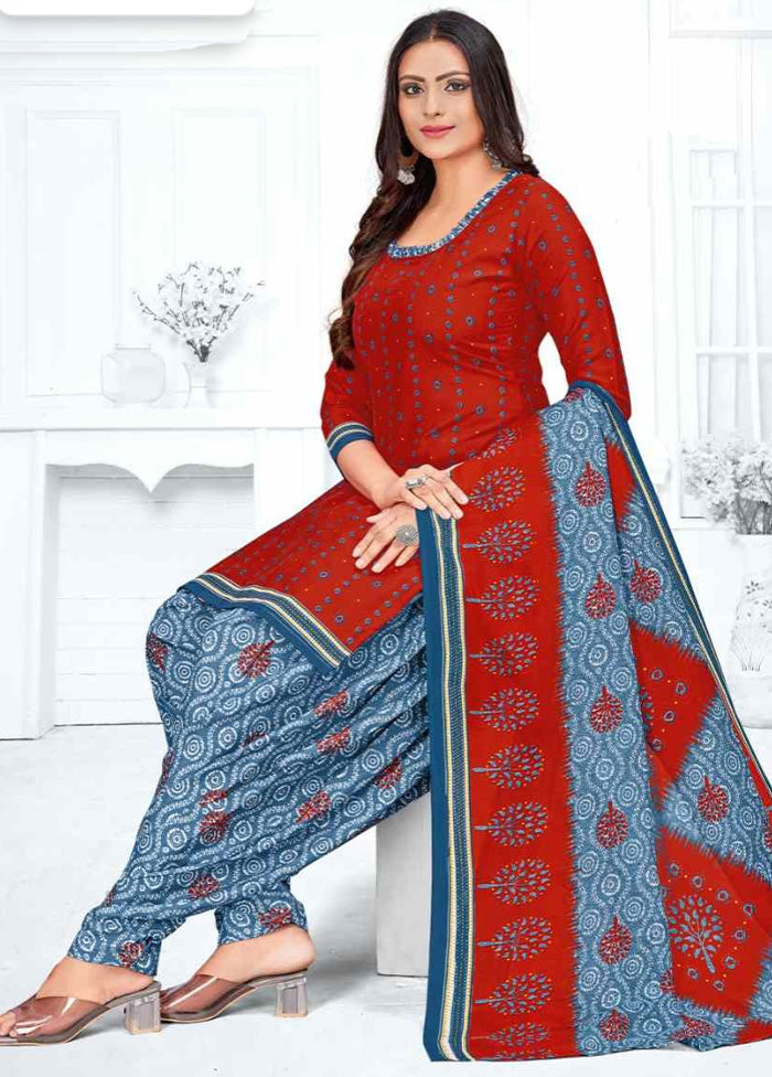 3 Pc Multicolor Readymade Cotton Suit Set